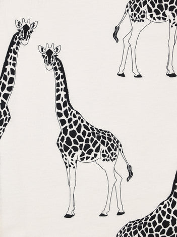 Kids' Giraffe Print Organic Cotton Short Pyjama Set